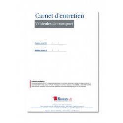 Carnet D Entretien Du Vehicule