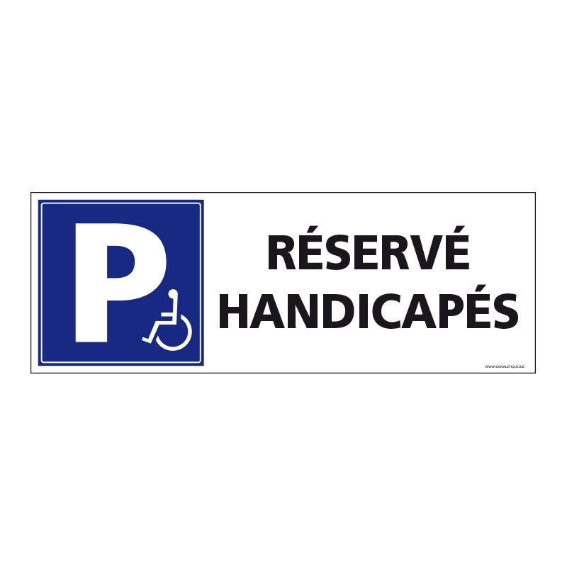 Signalisation - Places Réservées - Logo Pmr Symbole Handicap