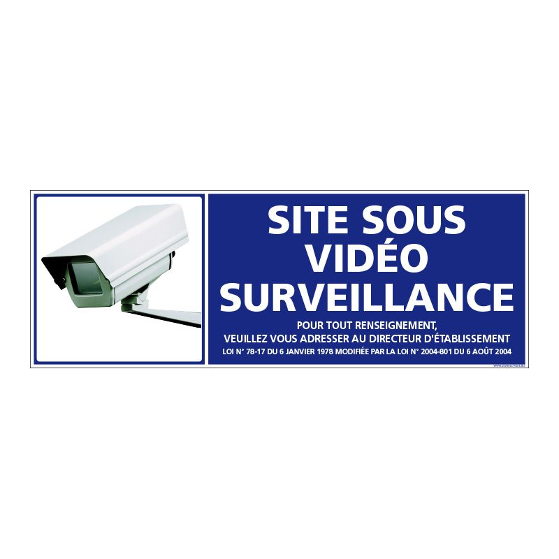 Pictogramme site sous surveillance vidéo