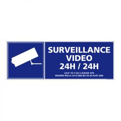 Adhésif Espace Sous Vidéo Surveillance 24h/24 (10EX) - Cdiscount