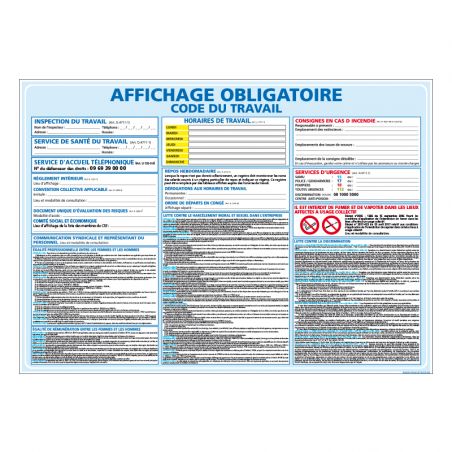 Signalisation Affichage Obligatoire En Entreprise - Affichage ...